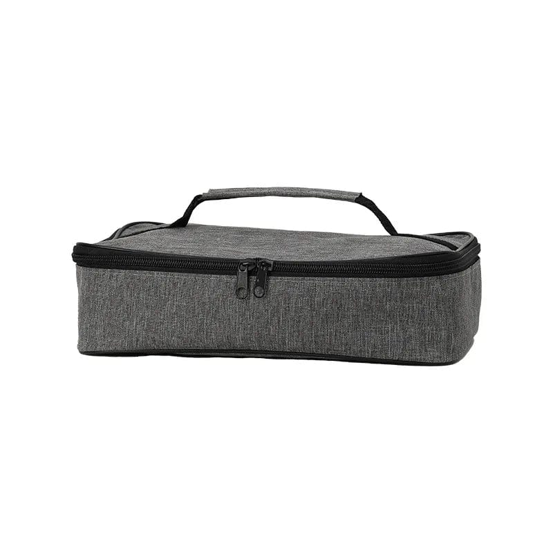 Showlu Square Insulated Lunch Bag for women, Oxford cloth thermal food carrier with portable cooler and bento box design.