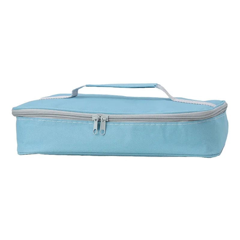 Showlu Square Insulated Lunch Bag made of Oxford cloth, featuring thermal insulation for food storage and portability.
