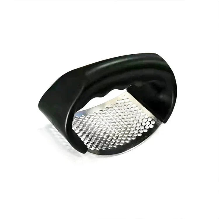 Showlu Fashion stainless steel garlic press and mincer, manual kitchen crusher tool for chopping garlic and vegetables.
