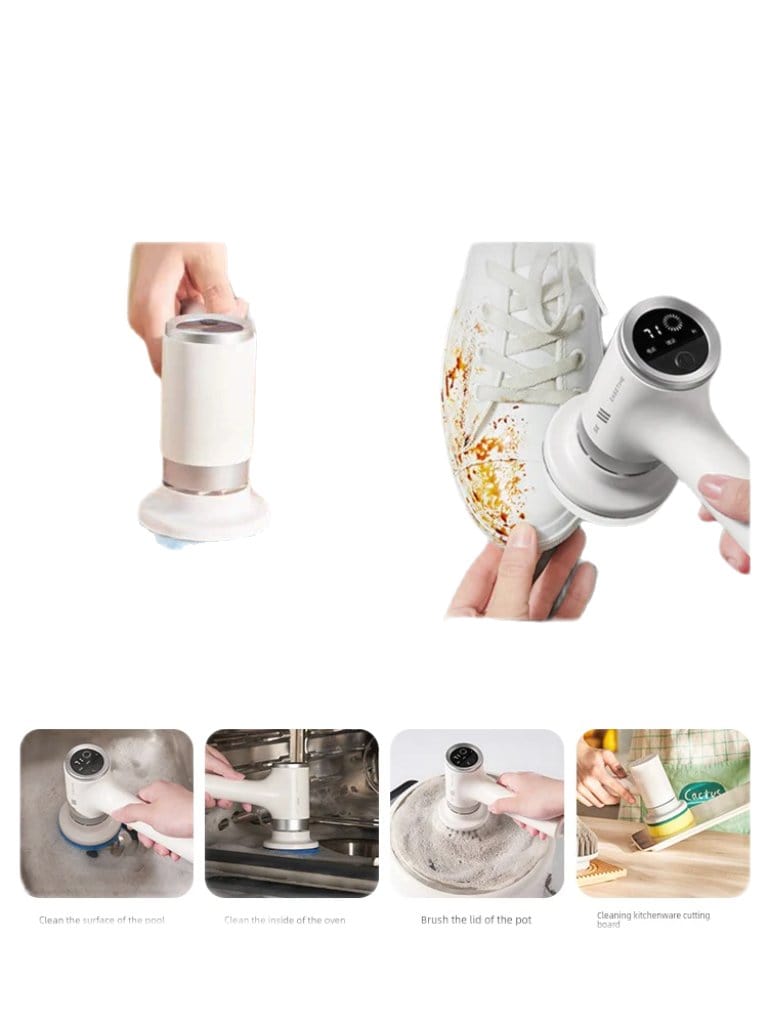 EASETIME S1 wireless handheld electric bathroom and toilet cleaning brush with durable handle and scrubbing head for deep cleaning.