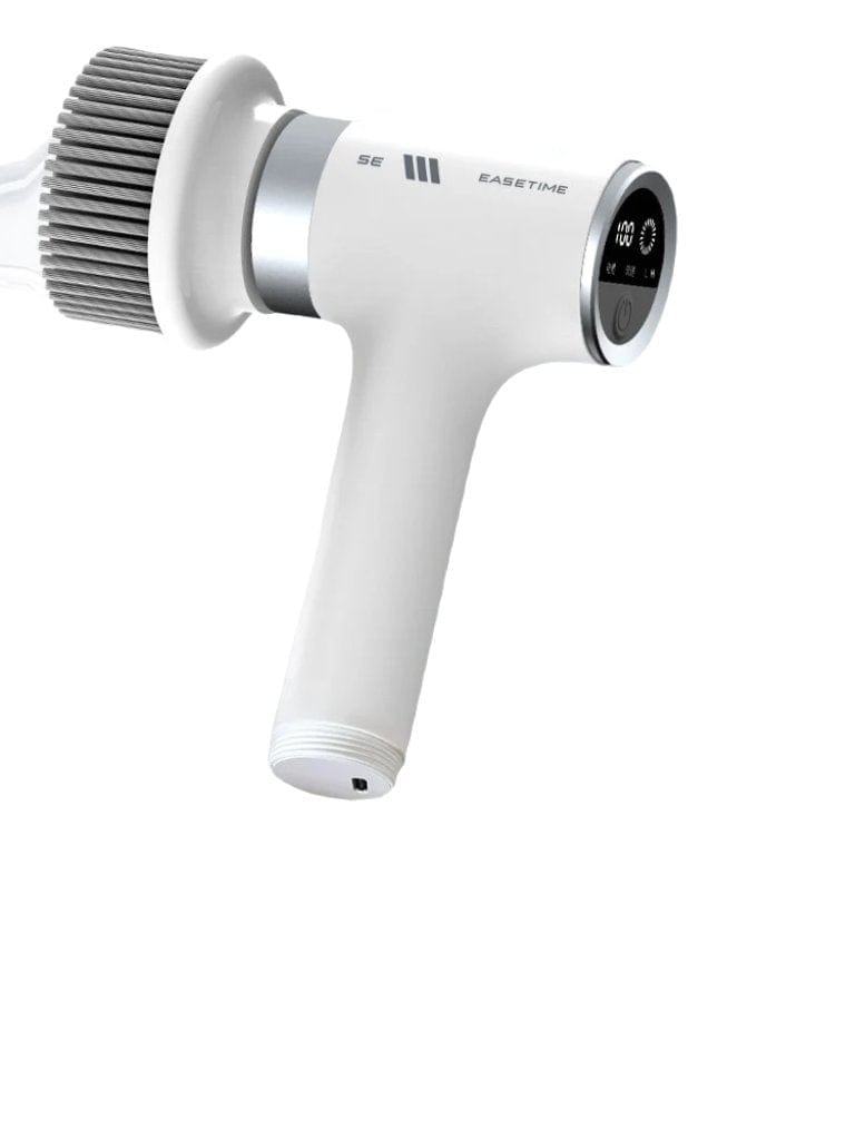 EASETIME S1 wireless handheld electric bathroom and toilet cleaning brush with strong wire brush head and ergonomic handle.