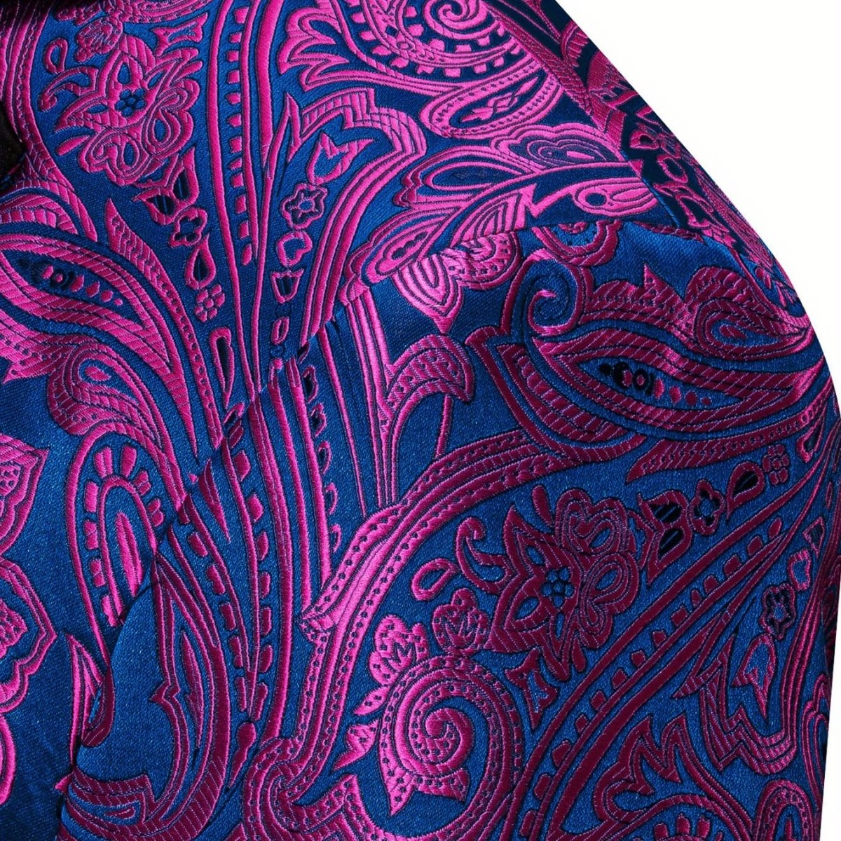 Stylish men's patterned blazer with notched lapel and single button, slim fit, suitable for festive, wedding, or casual wear.