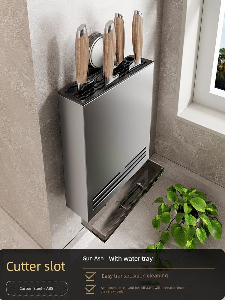 SHOWLU Space Aluminum Suction Cup Wall Condiment Hook Rack organizer with punch-free design, ideal for kitchen or bathroom storage.
