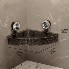 Suction Cup Storage Rack Rectangle Organizer Shelf No Drilling Bathroom Shower Organizer Holder For Countertop Kitchen Bathroom - SHOWLU FASHION STORE