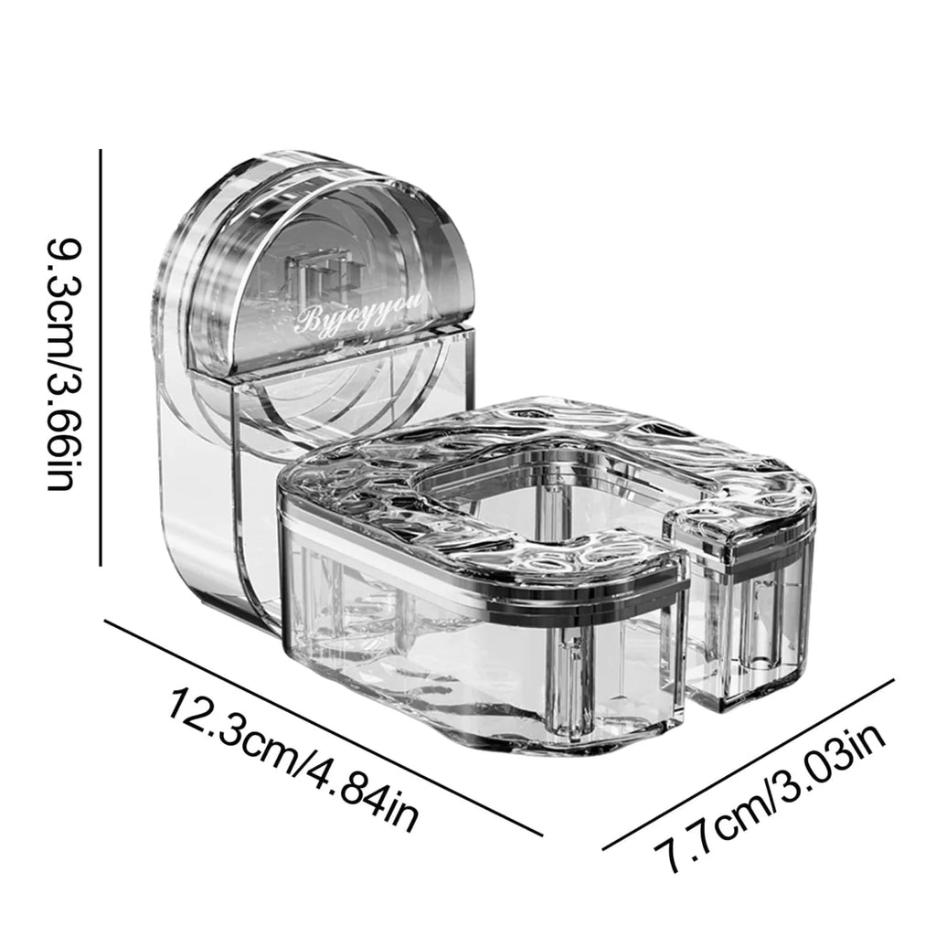 SHOWLU FASHION STORE Rectangle Suction Cup Bathroom Storage Rack, no drill shower shelf for countertop and kitchen organization.