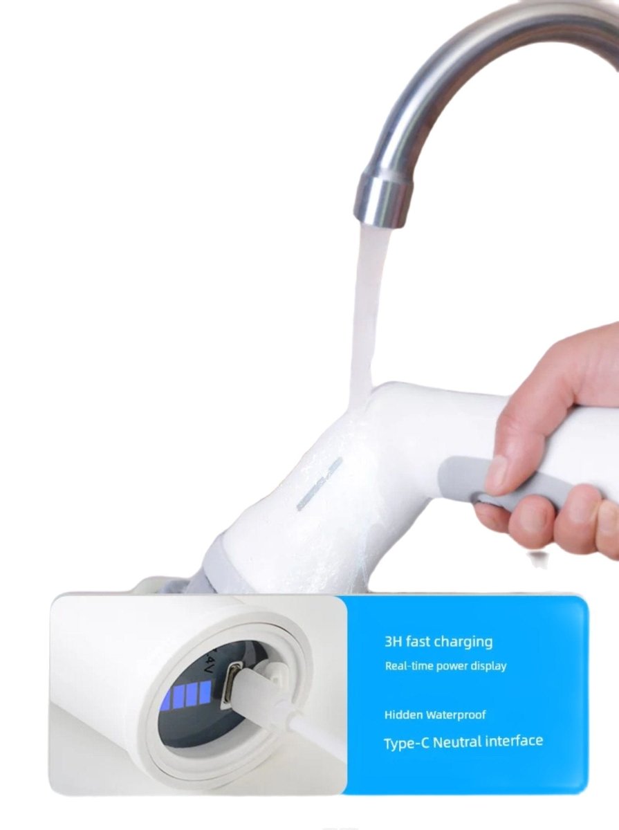 High-power cordless electric handheld cleaning brush by Sujintang, designed for bathroom scrubbing and deep cleaning.