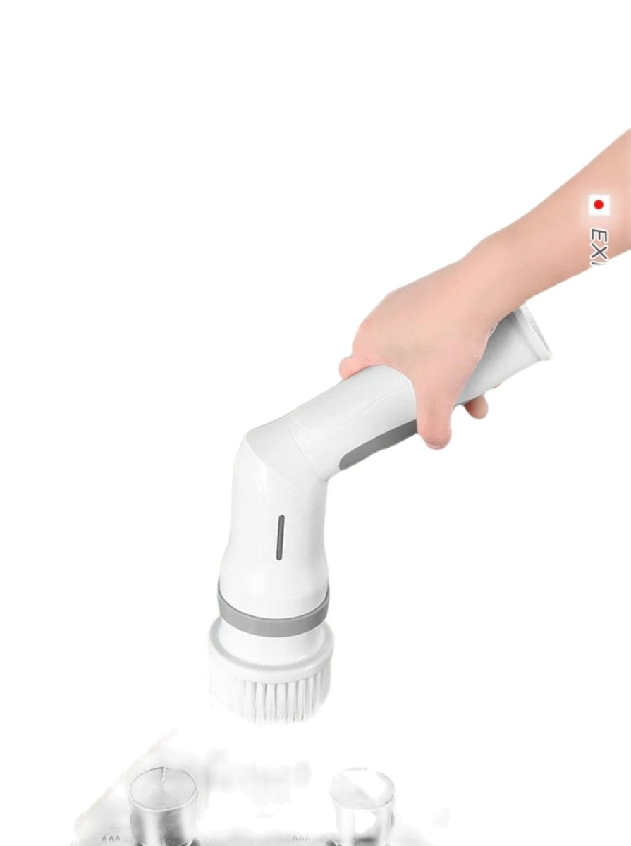 High-power handheld electric cleaning brush from Sujintang for bathroom scrubbing, cordless and easy to use.