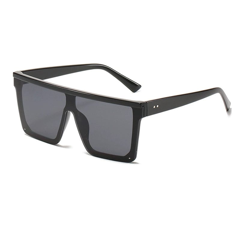 Super Cool K - style Men One - Piece Square Sunglasses for a Slim Look - SHOWLU FASHION STORE