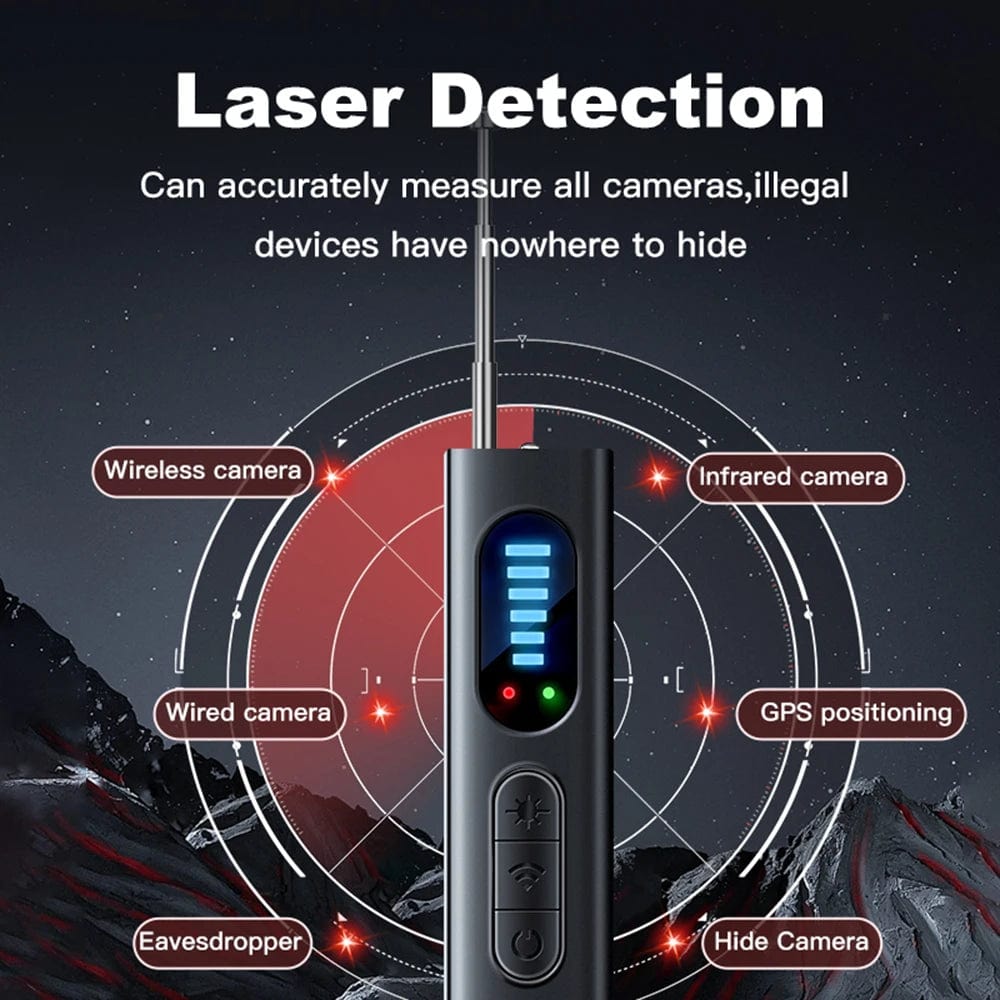 T15 Camera Detector Wireless Signal Infrared Scanner Anti - location Detector Professional GPS Search Devices Security Protection - SHOWLU FASHION STORE