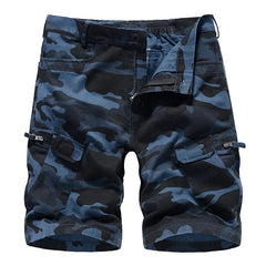 Tactical Camouflage Shorts Men Cotton Multi - pocket Casual Cargo Short Pants Quick Dry Outdoor Hiking Wear - resisting Shorts Male - SHOWLU FASHION STORE