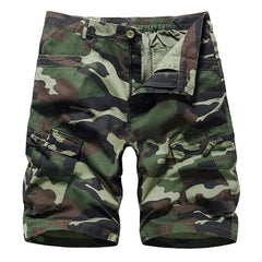 Tactical Camouflage Shorts Men Cotton Multi - pocket Casual Cargo Short Pants Quick Dry Outdoor Hiking Wear - resisting Shorts Male - SHOWLU FASHION STORE