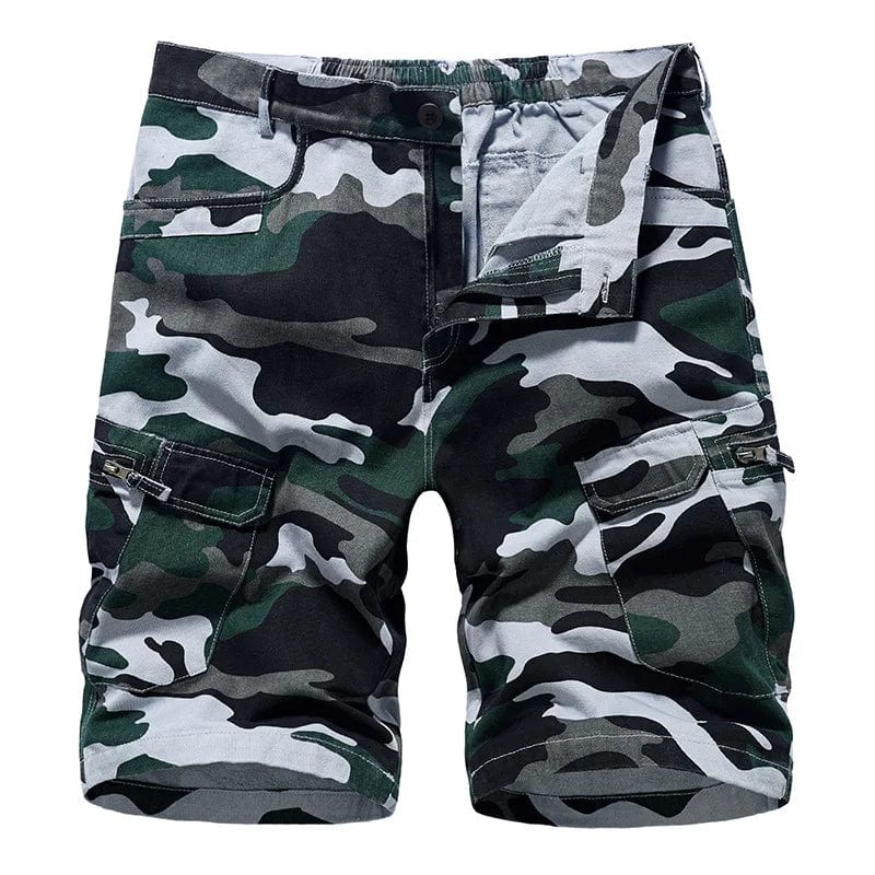 Tactical Camouflage Shorts Men Cotton Multi - pocket Casual Cargo Short Pants Quick Dry Outdoor Hiking Wear - resisting Shorts Male - SHOWLU FASHION STORE