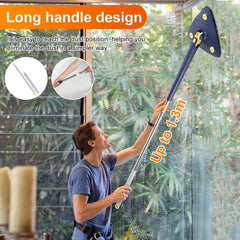 Telescopic Triangle Mop 360° Rotatable Self - wringing Triangle Extended Adjustable Mop Floor Squeeze Free Hand Washing Lazy Tool - SHOWLU FASHION STORE