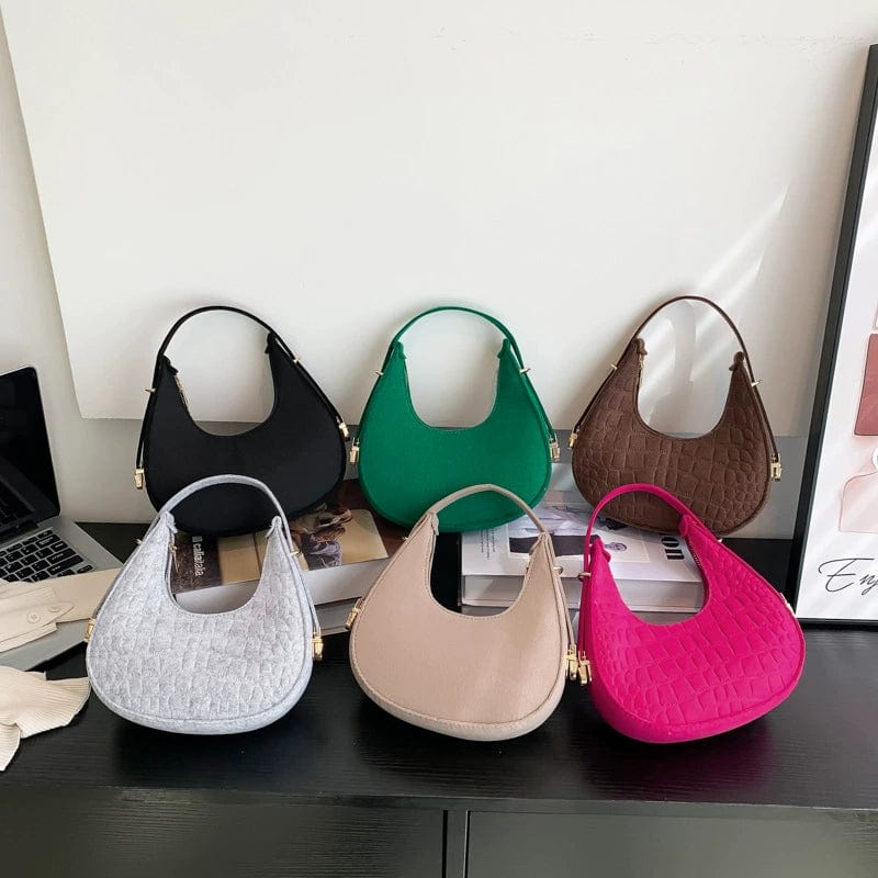 Stone pattern Road Ice Dumpling Bag for women, casual mini shoulder bag with trendy, temperament design.