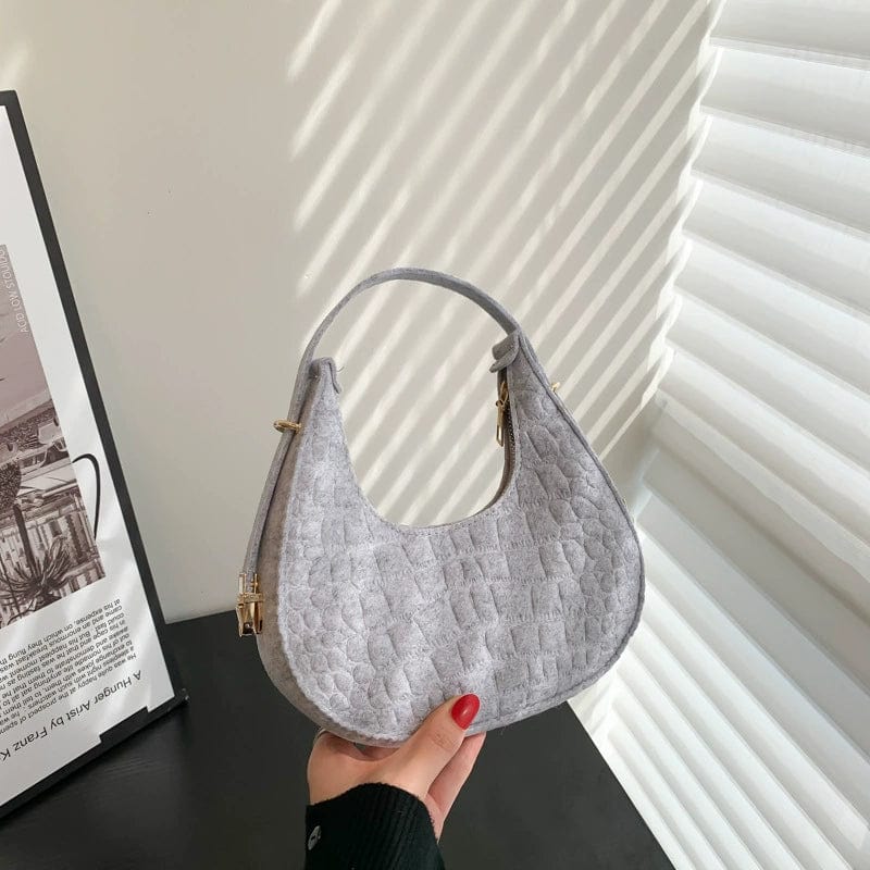 Stone-patterned Road Ice Dumpling Bag by SHOWLU FASHION STORE, casual mini shoulder bag for women with trendy temperament style.