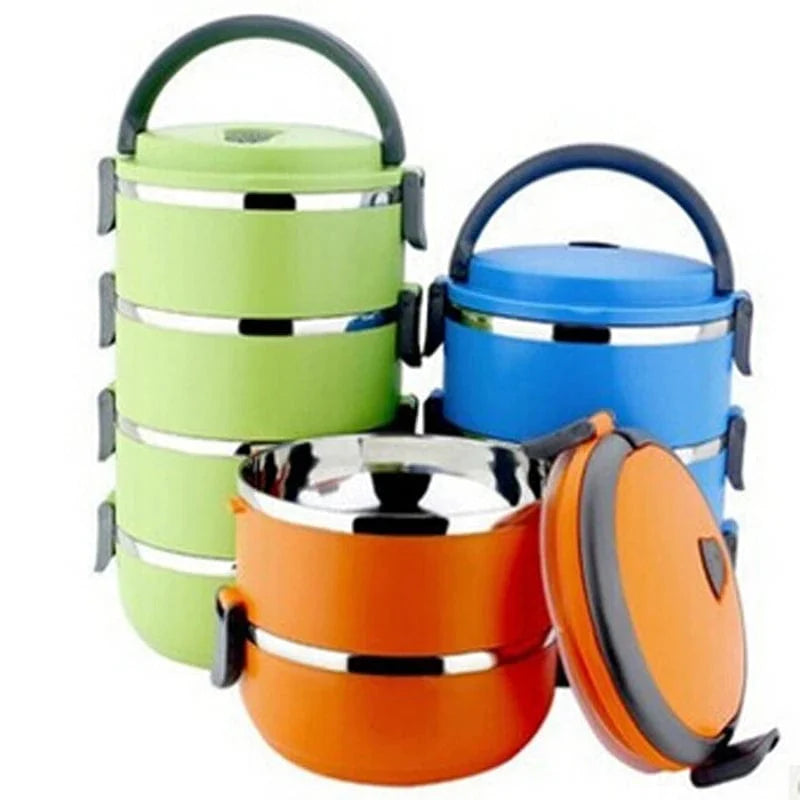 Showlu stainless steel thermal lunch box with leak-proof insulated food jar for keeping meals warm on the go