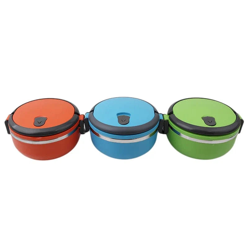 Showlu stainless steel thermal lunch box with leak-proof lid, insulated food jar keeping meals warm and fresh.