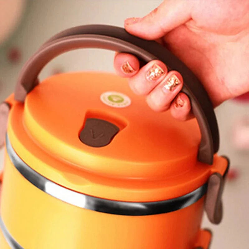 Showlu stainless steel thermal lunch box with leak-proof design, insulated food jar for keeping meals warm on the go