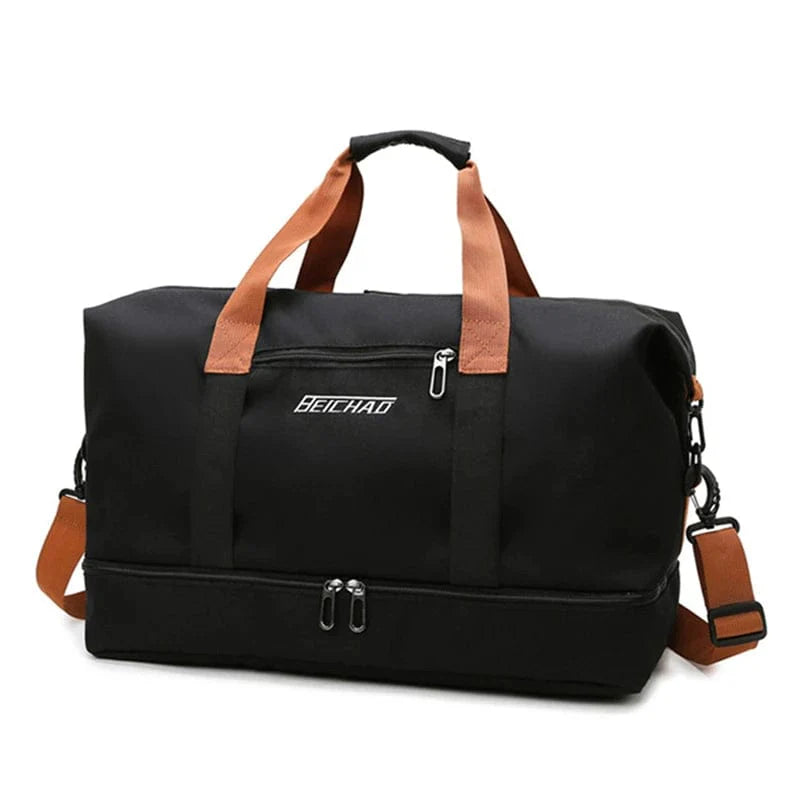 Showlu Fashion Store LKEEP Oxford travel duffle bag with large capacity and dry-wet separation for men and women, ideal for short trips.