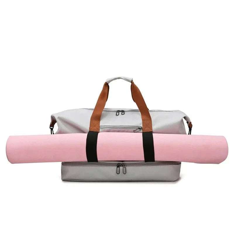 Large capacity Showlu Fashion Oxford travel duffle bag with dry-wet separation, suitable for men and women, ideal for short trips.