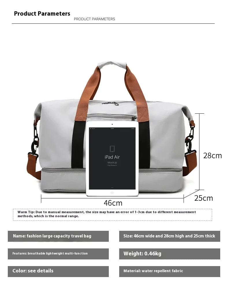 Travel Gym Bag Short - distance Luggage Portable Fitness Bags Shoulder Crossbody Chest Bag Handbags Duffle Carry On Weekender Bag - SHOWLU FASHION STORE