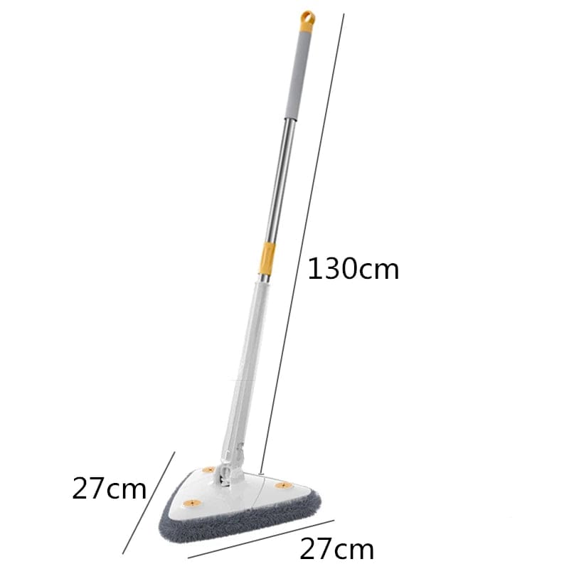 Triangle Mop 360° Rotatable Twist Squeeze Wringing Adjustable Water Absorption Telescopic Ceiling Wall Mop Deep Cleaning Mop - SHOWLU FASHION STORE