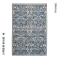 Showlu Fashion Store DittoHouse Retro Turkish area rug in luxury polyester, ideal for living rooms and bedrooms.