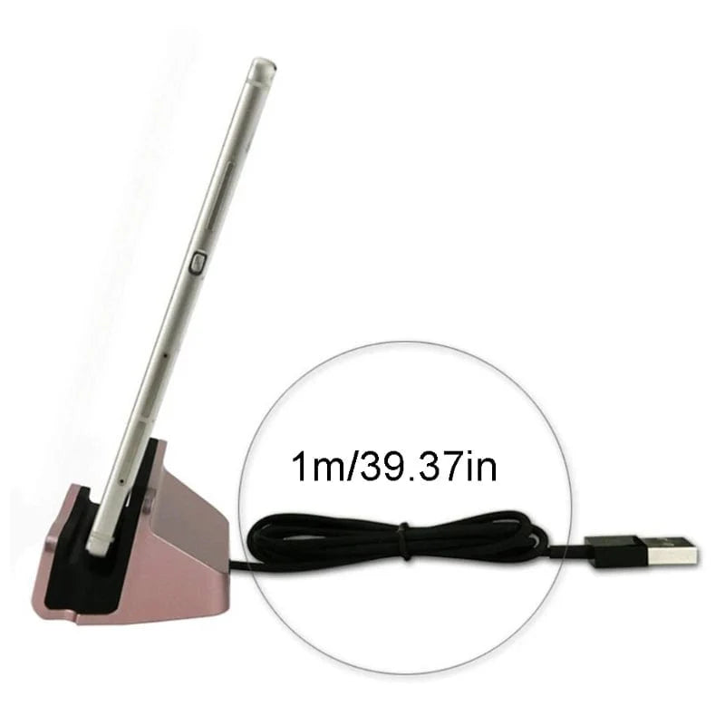 SHOWLU FASHION STORE Type-C fast charging dock station with cable for Huawei P9 Plus, featuring USB C 3.1 connection and desktop design