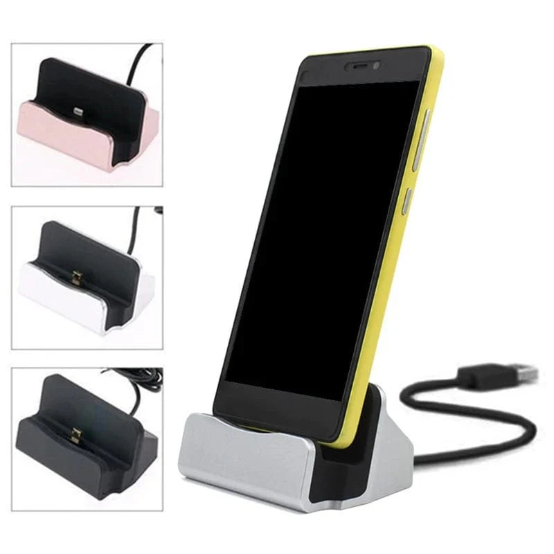 SHOWLU FASHION STORE DNVYUAX Type-C Fast Charging Dock Station for Huawei P9 Plus with USB C 3.1 cable on desktop