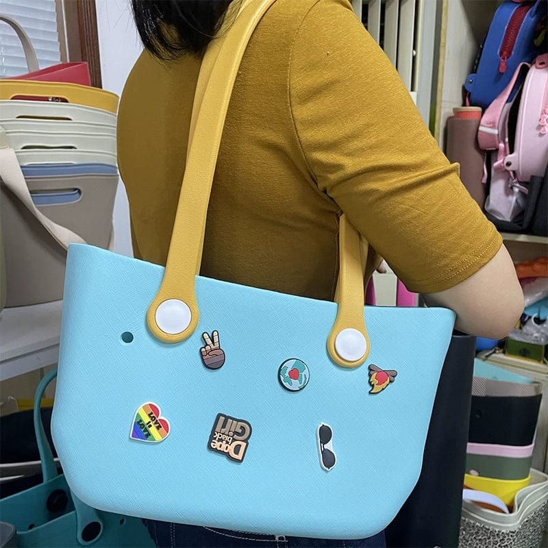 Feral Cat Women's silicone underarm bag in candy color, small satchel with single strap, suitable for travel and casual wear.