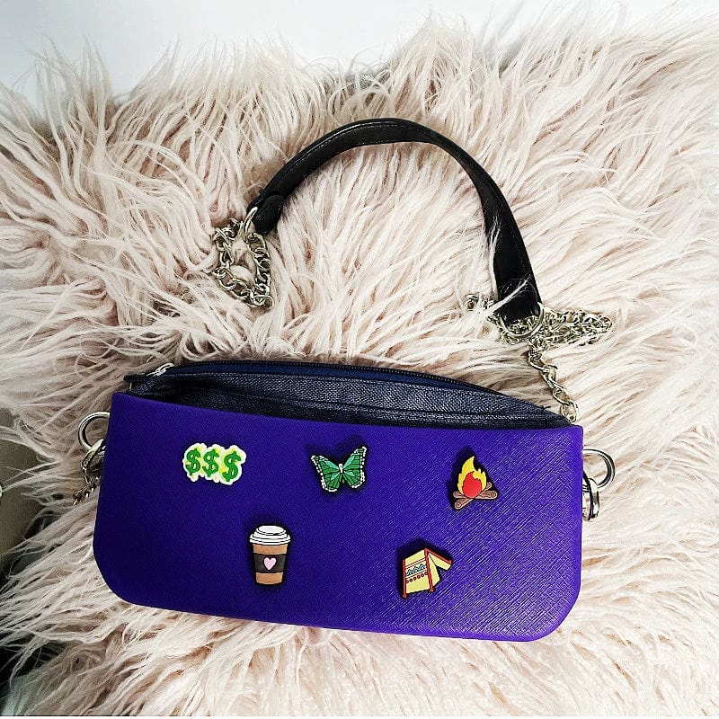 Feral Cat women's silicone underarm bag in candy color, small satchel with single strap, suitable for travel and casual outings
