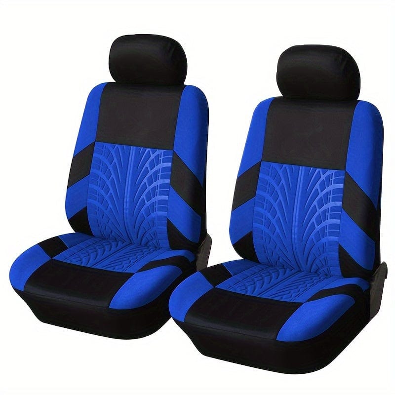 SHOWLU FASHION universal car seat covers, breathable polyester pair with sponge filler, washable, all-season automotive seat protectors