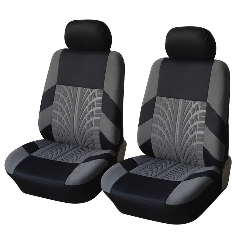 SHOWLU FASHION universal car seat covers in breathable polyester, front pair with sponge filler, washable, all-season automotive seat protectors