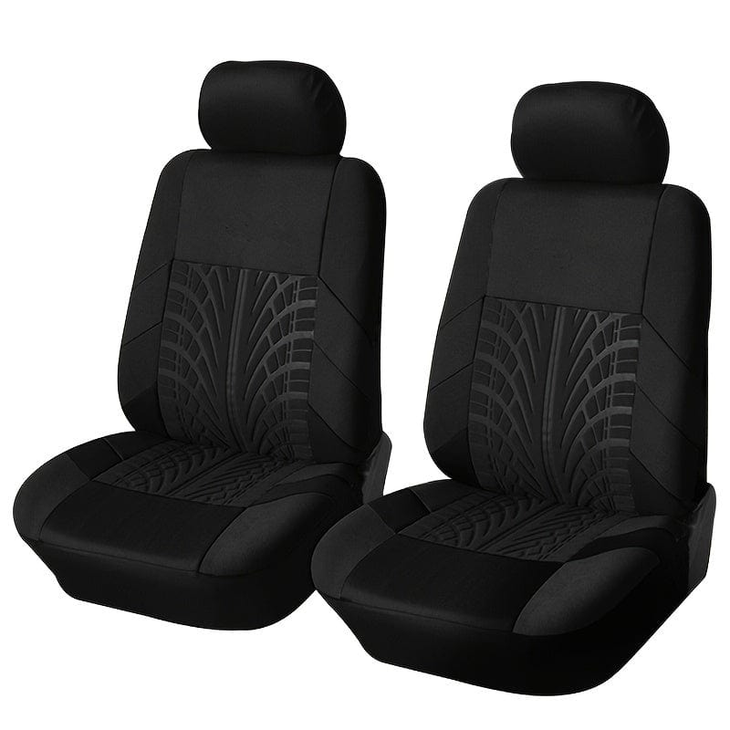 SHOWLU FASHION universal car seat covers in breathable polyester, front pair with sponge filler, suitable for all seasons.