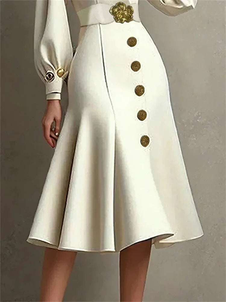 UOOZEE women's V-neck pleated A-line evening dress with belted waist, perfect for formal parties and fall events.