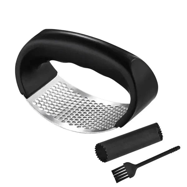 Stainless steel garlic press rocker by SHOWLU FASHION STORE, ergonomic design for mincing garlic and ginger easily in the kitchen.