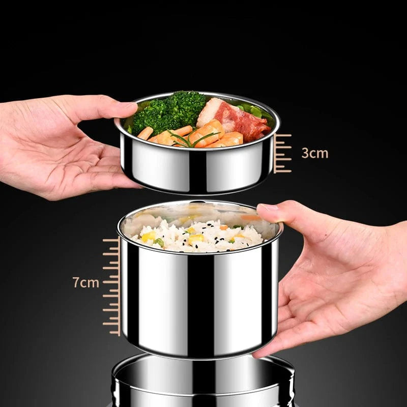 Showlu USB Electric Heated Lunch Box with stainless steel container for keeping hot food warm, ideal for office or school use.