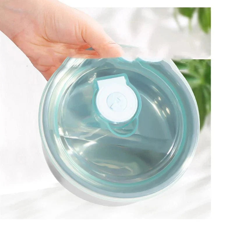 Showlu USB heated electric lunch box with stainless steel interior for warming and storing food on the go.