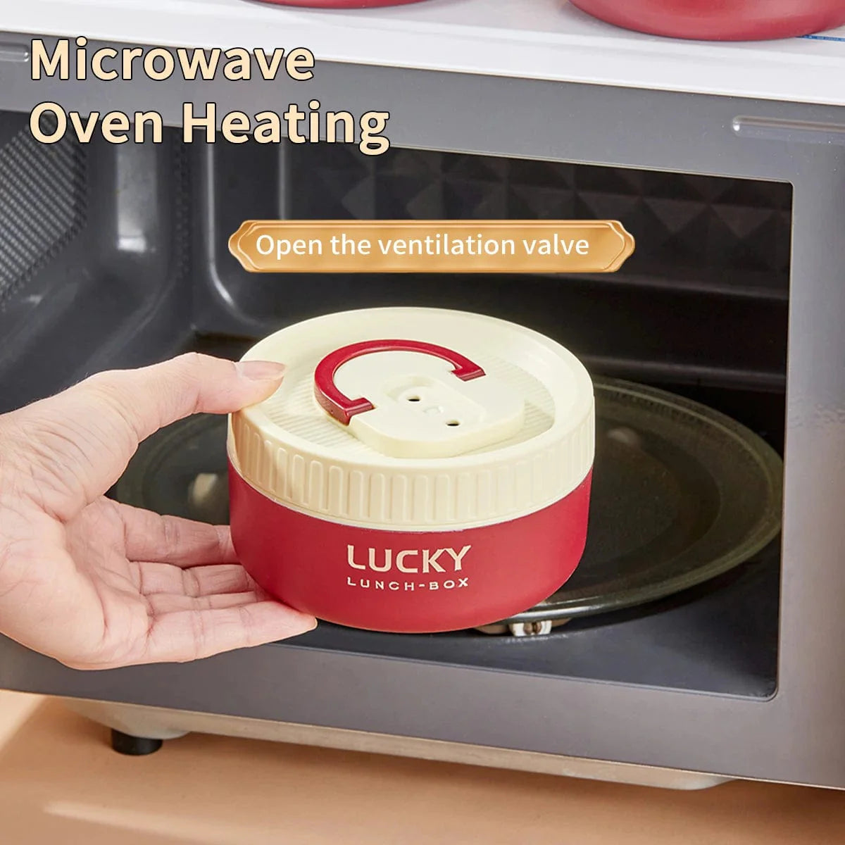 Showlu Fashion Store WORTHBUY thermal lunch box with 304 stainless steel, leak-proof bento design, ideal for hot or cold meals.