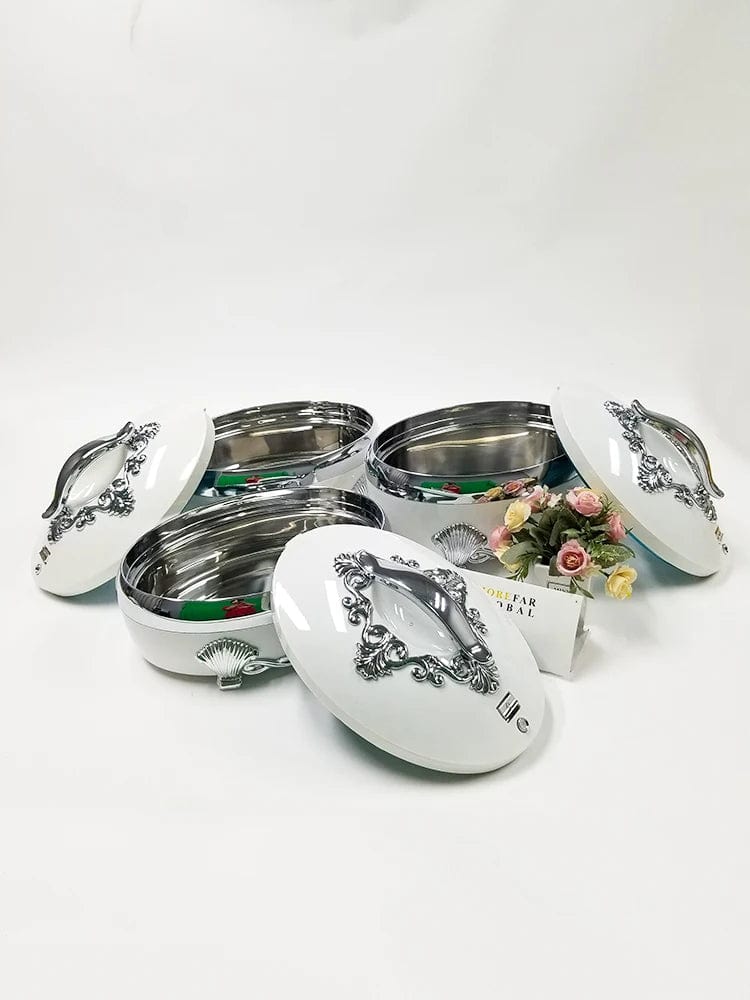 Showlu Fashion 3-piece thermal lunch box set with 4L, 5L, and 6L insulated containers for versatile use.