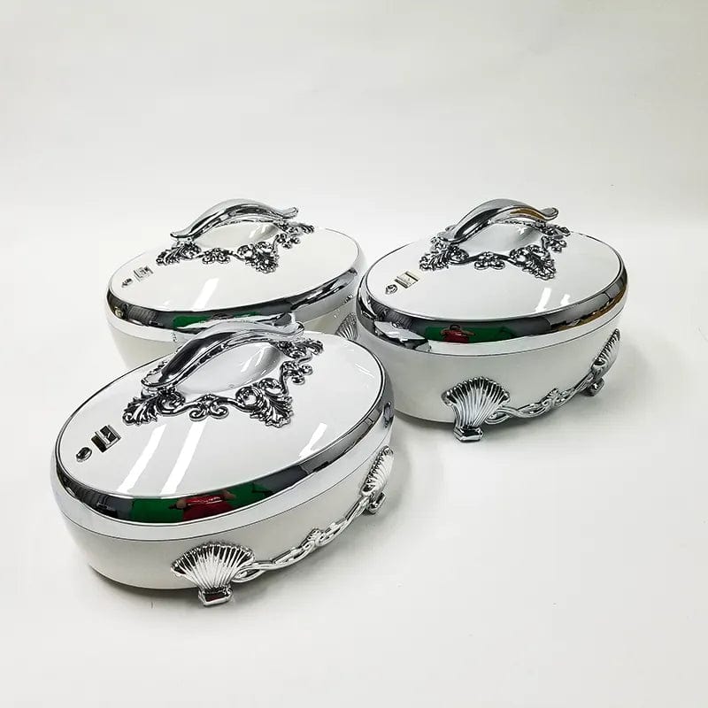 Showlu Fashion 3-piece thermal lunch box set in 4L, 5L, and 6L sizes with insulated design for versatile meal storage.