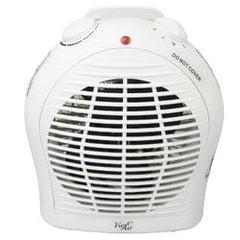 Vie Air 1500W Portable 2 - Settings White Fan Heater with Adjustable Thermostat - SHOWLU FASHION STORE