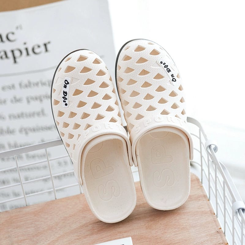 Vietnam rubber cave shoes by SHOWLU FASHION, breathable summer beach clogs with soft, non-stinky material for comfortable wear.