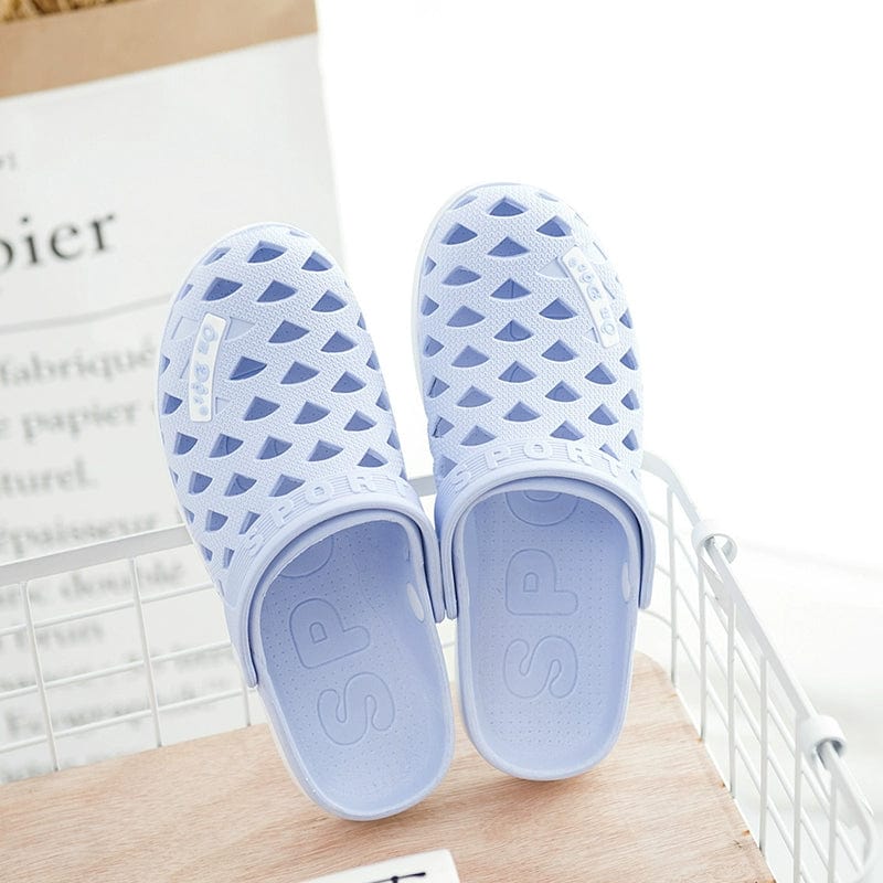 Vietnam rubber cave shoes by SHOWLU FASHION, lightweight breathable summer beach clogs with soft, non-stinky sole for comfortable wear.