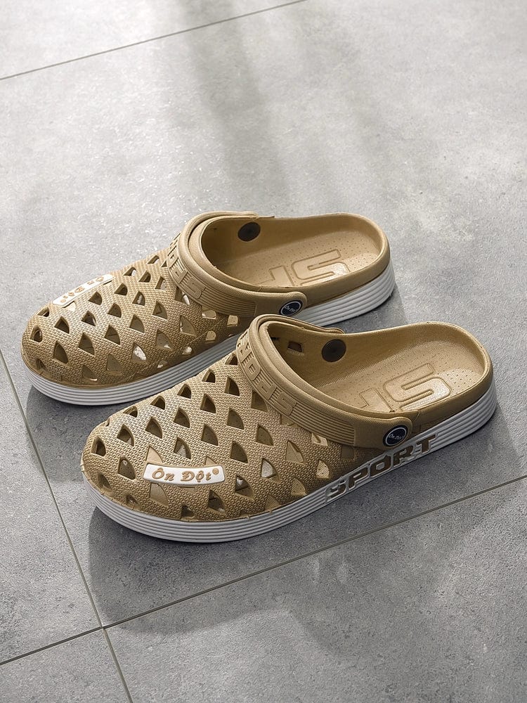 Vietnam Rubber Cave Shoes by SHOWLU FASHION, breathable summer beach clogs with soft, non-stinky rubber for comfortable wear.