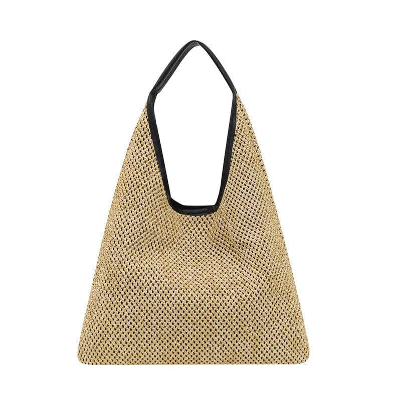 Vintage Summer Women Durable Weave Straw Beach Bags Linen Woven Bucket Bag Grass Casual Tote Handbags Knitting Rattan Bags - SHOWLU FASHION STORE