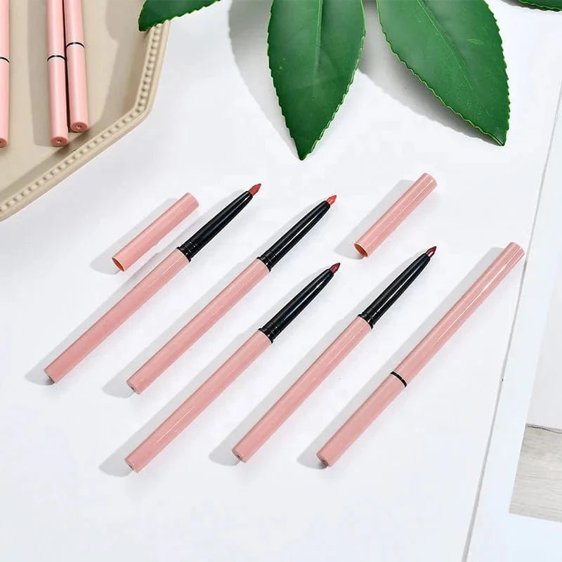 Showlu Waterproof Lip Liner pencil in creamy matte nude shade, long-lasting and designed for precise lip definition.