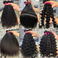 Showlu 13x6 HD lace frontal wig with Brazilian virgin human hair, showcasing natural black hair extensions and lace detail.