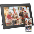 Showlu 10.1-inch WiFi digital photo frame with 32GB storage, IPS HD touch screen for displaying digital photos.