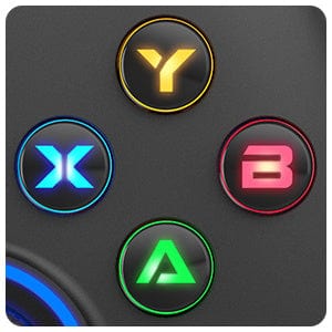 Doba wired gaming controller with dual-vibration, compatible with PC, PS3, Android, and other devices, featuring ergonomic joystick design.